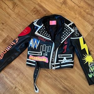 AZELIA WANG custom leather jacket